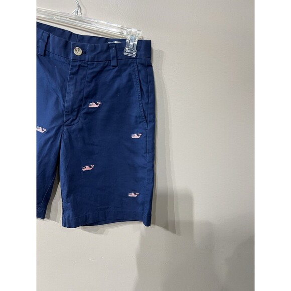 Vineyard Vines Men's Shorts 28 Navy Blue USA Flag Whale Logo Style Cotton - Picture 10 of 13